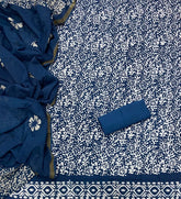 Block Print Elegant Cotton Suit Set - Yanchi